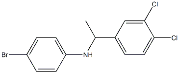 4-bromo-N-[1-(3,4-dichlorophenyl)ethyl]aniline 结构式