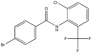 4-bromo-N-[2-chloro-6-(trifluoromethyl)phenyl]benzamide 结构式
