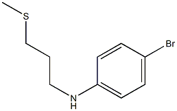 4-bromo-N-[3-(methylsulfanyl)propyl]aniline 结构式