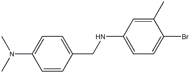 4-bromo-N-{[4-(dimethylamino)phenyl]methyl}-3-methylaniline 结构式