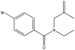 4-bromo-N-ethyl-N-(2-methylprop-2-enyl)benzamide 结构式