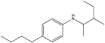 4-butyl-N-(3-methylpentan-2-yl)aniline 结构式