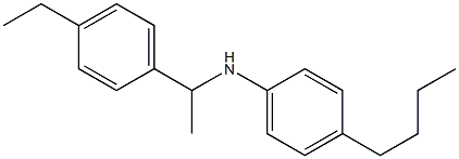 4-butyl-N-[1-(4-ethylphenyl)ethyl]aniline 结构式