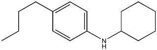 4-butyl-N-cyclohexylaniline 结构式