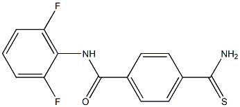 4-carbamothioyl-N-(2,6-difluorophenyl)benzamide 结构式