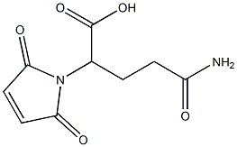 4-carbamoyl-2-(2,5-dioxo-2,5-dihydro-1H-pyrrol-1-yl)butanoic acid 结构式