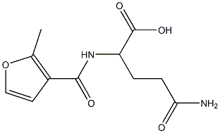 4-carbamoyl-2-[(2-methylfuran-3-yl)formamido]butanoic acid 结构式