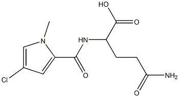 4-carbamoyl-2-[(4-chloro-1-methyl-1H-pyrrol-2-yl)formamido]butanoic acid 结构式