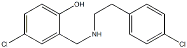 4-chloro-2-({[2-(4-chlorophenyl)ethyl]amino}methyl)phenol 结构式