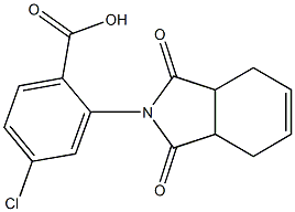 4-chloro-2-(1,3-dioxo-2,3,3a,4,7,7a-hexahydro-1H-isoindol-2-yl)benzoic acid 结构式