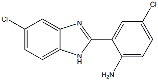 4-chloro-2-(5-chloro-1H-1,3-benzodiazol-2-yl)aniline 结构式