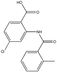 4-chloro-2-[(2-methylbenzoyl)amino]benzoic acid 结构式