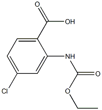 4-chloro-2-[(ethoxycarbonyl)amino]benzoic acid 结构式