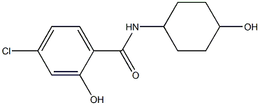 4-chloro-2-hydroxy-N-(4-hydroxycyclohexyl)benzamide 结构式