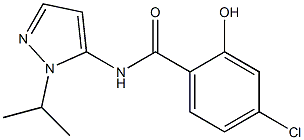 4-chloro-2-hydroxy-N-[1-(propan-2-yl)-1H-pyrazol-5-yl]benzamide 结构式