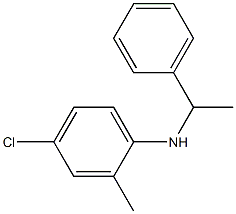 4-chloro-2-methyl-N-(1-phenylethyl)aniline 结构式