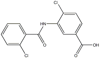 4-chloro-3-[(2-chlorobenzene)amido]benzoic acid 结构式