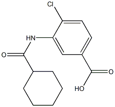 4-chloro-3-[(cyclohexylcarbonyl)amino]benzoic acid 结构式
