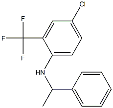 4-chloro-N-(1-phenylethyl)-2-(trifluoromethyl)aniline 结构式