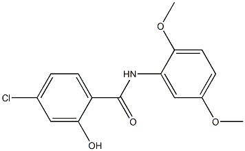 4-chloro-N-(2,5-dimethoxyphenyl)-2-hydroxybenzamide 结构式