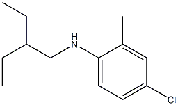 4-chloro-N-(2-ethylbutyl)-2-methylaniline 结构式