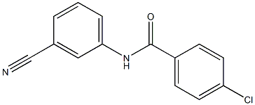 4-chloro-N-(3-cyanophenyl)benzamide 结构式