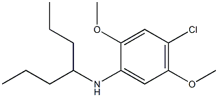 4-chloro-N-(heptan-4-yl)-2,5-dimethoxyaniline 结构式