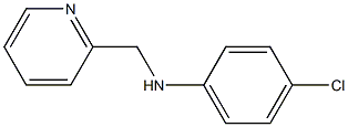 4-chloro-N-(pyridin-2-ylmethyl)aniline 结构式