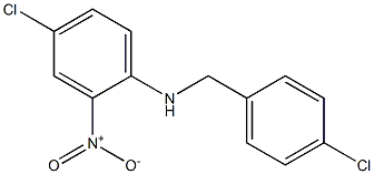 4-chloro-N-[(4-chlorophenyl)methyl]-2-nitroaniline 结构式