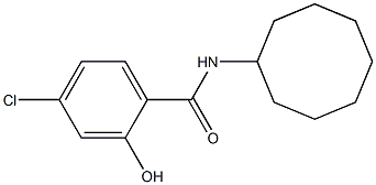 4-chloro-N-cyclooctyl-2-hydroxybenzamide 结构式