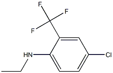 4-chloro-N-ethyl-2-(trifluoromethyl)aniline 结构式