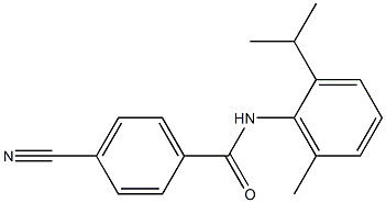 4-cyano-N-(2-isopropyl-6-methylphenyl)benzamide 结构式