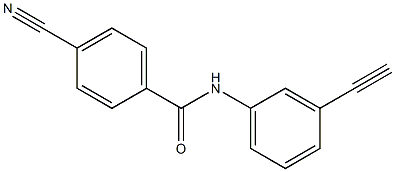 4-cyano-N-(3-ethynylphenyl)benzamide 结构式