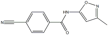 4-cyano-N-(3-methylisoxazol-5-yl)benzamide 结构式