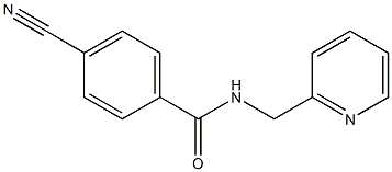 4-cyano-N-(pyridin-2-ylmethyl)benzamide 结构式