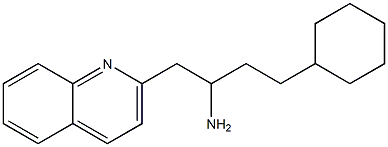 4-cyclohexyl-1-(quinolin-2-yl)butan-2-amine 结构式