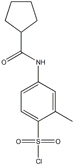 4-cyclopentaneamido-2-methylbenzene-1-sulfonyl chloride 结构式