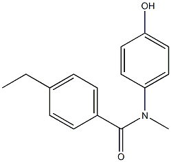 4-ethyl-N-(4-hydroxyphenyl)-N-methylbenzamide 结构式