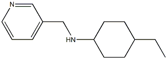 4-ethyl-N-(pyridin-3-ylmethyl)cyclohexan-1-amine 结构式