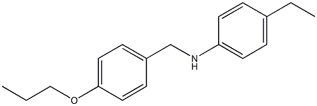 4-ethyl-N-[(4-propoxyphenyl)methyl]aniline 结构式