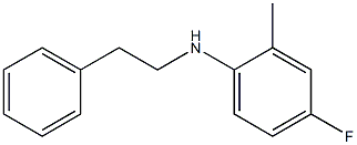 4-fluoro-2-methyl-N-(2-phenylethyl)aniline 结构式
