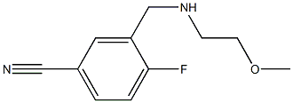 4-fluoro-3-{[(2-methoxyethyl)amino]methyl}benzonitrile 结构式