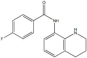 4-fluoro-N-(1,2,3,4-tetrahydroquinolin-8-yl)benzamide 结构式