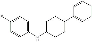 4-fluoro-N-(4-phenylcyclohexyl)aniline 结构式