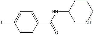 4-fluoro-N-(piperidin-3-yl)benzamide 结构式