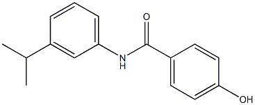 4-hydroxy-N-[3-(propan-2-yl)phenyl]benzamide 结构式