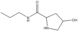 4-hydroxy-N-propylpyrrolidine-2-carboxamide 结构式