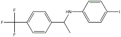 4-iodo-N-{1-[4-(trifluoromethyl)phenyl]ethyl}aniline 结构式