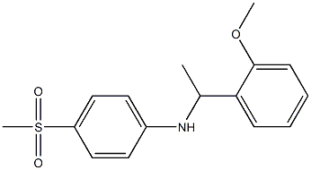 4-methanesulfonyl-N-[1-(2-methoxyphenyl)ethyl]aniline 结构式