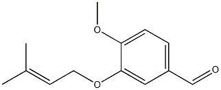 4-methoxy-3-[(3-methylbut-2-enyl)oxy]benzaldehyde 结构式